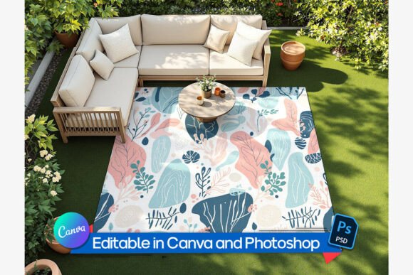 Download Editable Outdoor Rug Mockup - Editable Collection