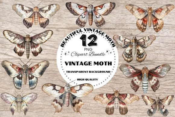 Download Beautiful Vintage Moth - Beautiful Collection