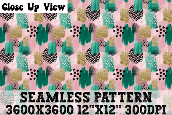 Download Funky Pink, Gold &amp; Green Pattern - Gold Collection