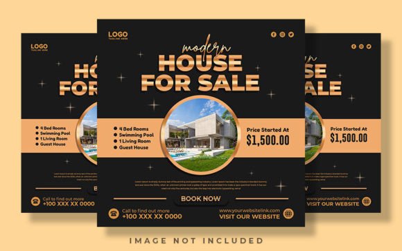 Download Real Estate Golden Black Social Media - Gold Collection