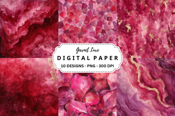 Download Watercolor Garnet Luxe Background - Garnet Collection