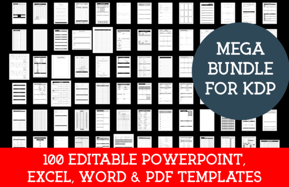 Download MEGA KDP Editable Templates Bundle - Editable Collection
