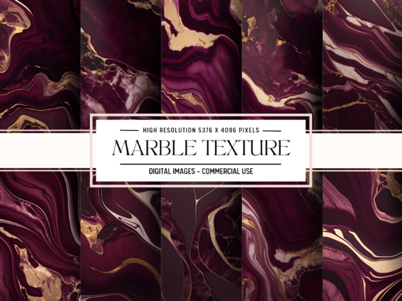 Download Burgundy Gold Marble Digital Background - Gold Collection