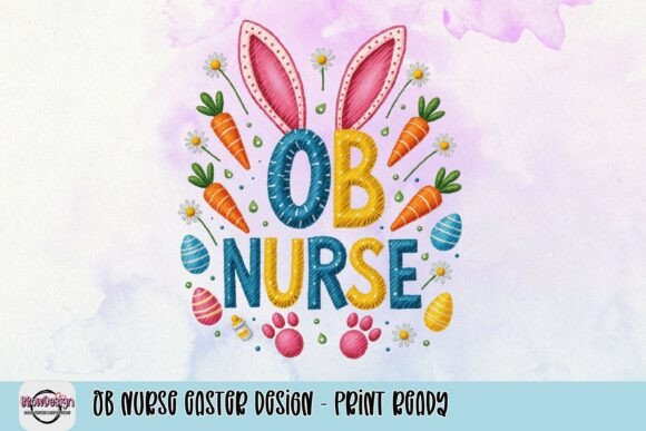 Download OB Nurse Easter Design - Print Ready - Print ready Collection